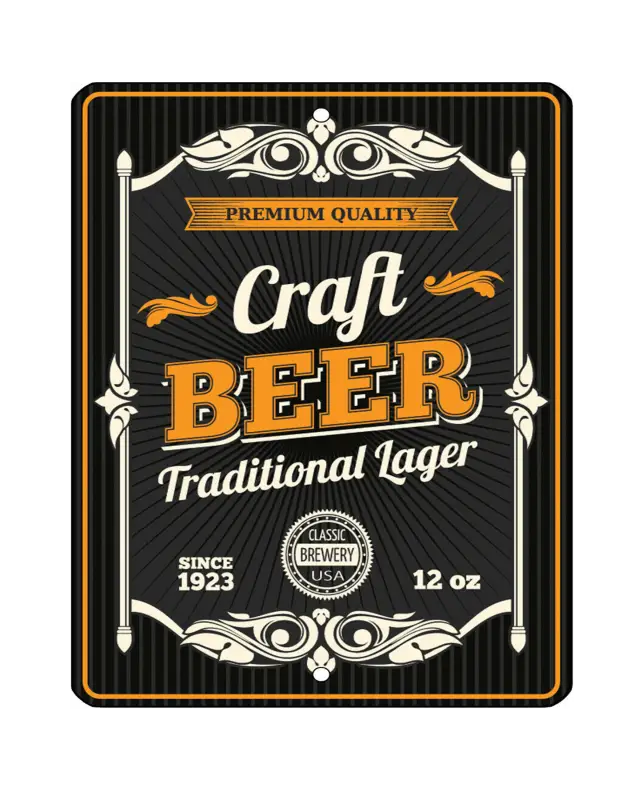 Man Cave - Garage - Bar Signs. Craft Beer. - Aluminum Signs