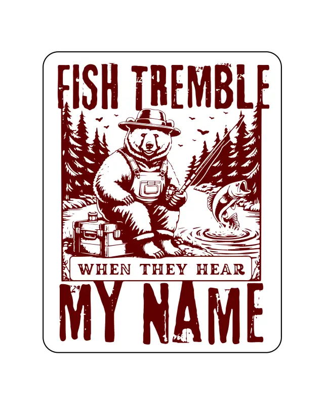 Man Cave - Garage - Bar Signs. Fish Tremble - Aluminum