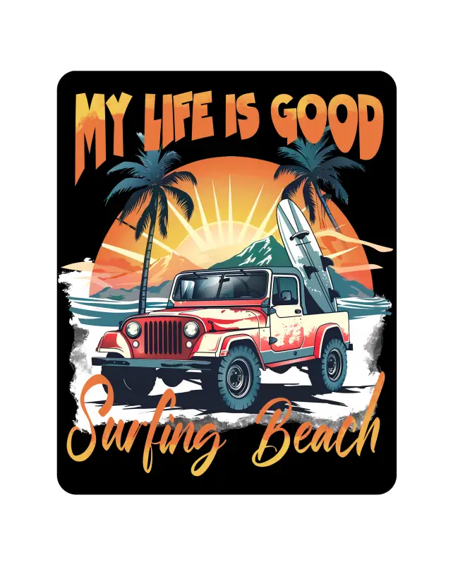 Man Cave - Garage - Bar Signs. my Life is Good. Surfing