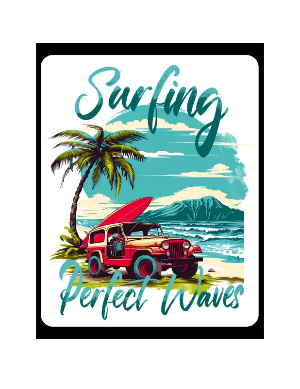 Man Cave - Garage - Bar Signs. Surfing Perfect Waves.